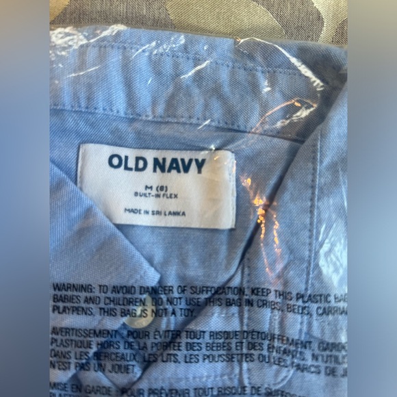 Old Navy Uniform Blue Oxford Stretch Shirt for Boys Size M (8) NWT - Picture 4 of 6